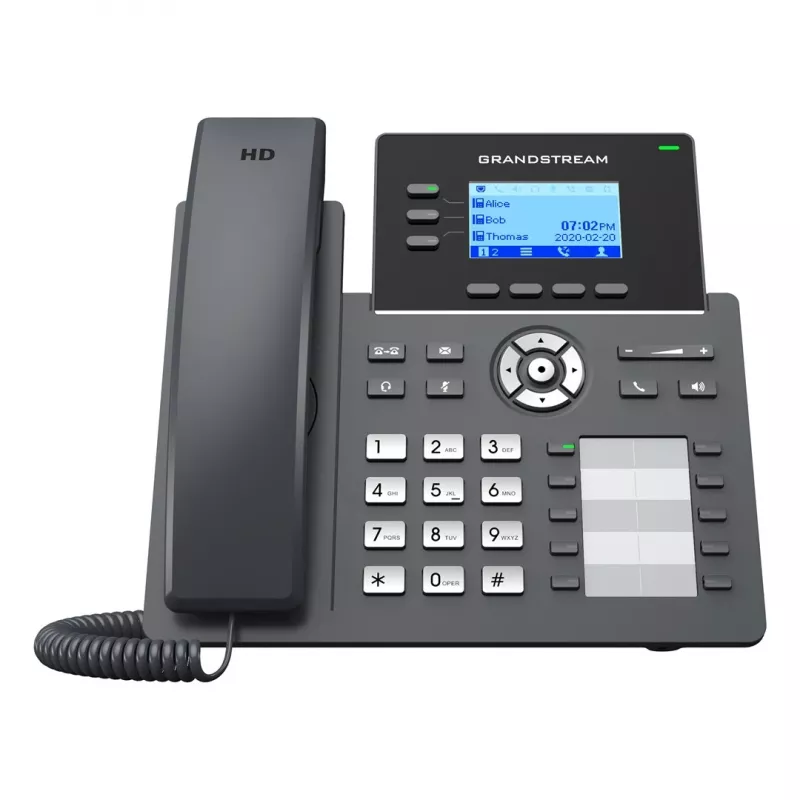 Grandstream Networks GRP2604P Telefon IP Czarny 3 linie LCD