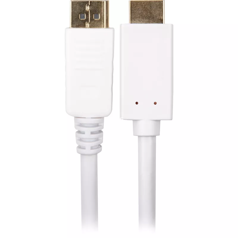 Sharkoon Adapter kabel Displayport 1.2> HDMI 4K Biały 3 Meter