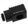 Adapter kątowy 90° Barrow G1/4'' z żeńskim na żeński — czarny