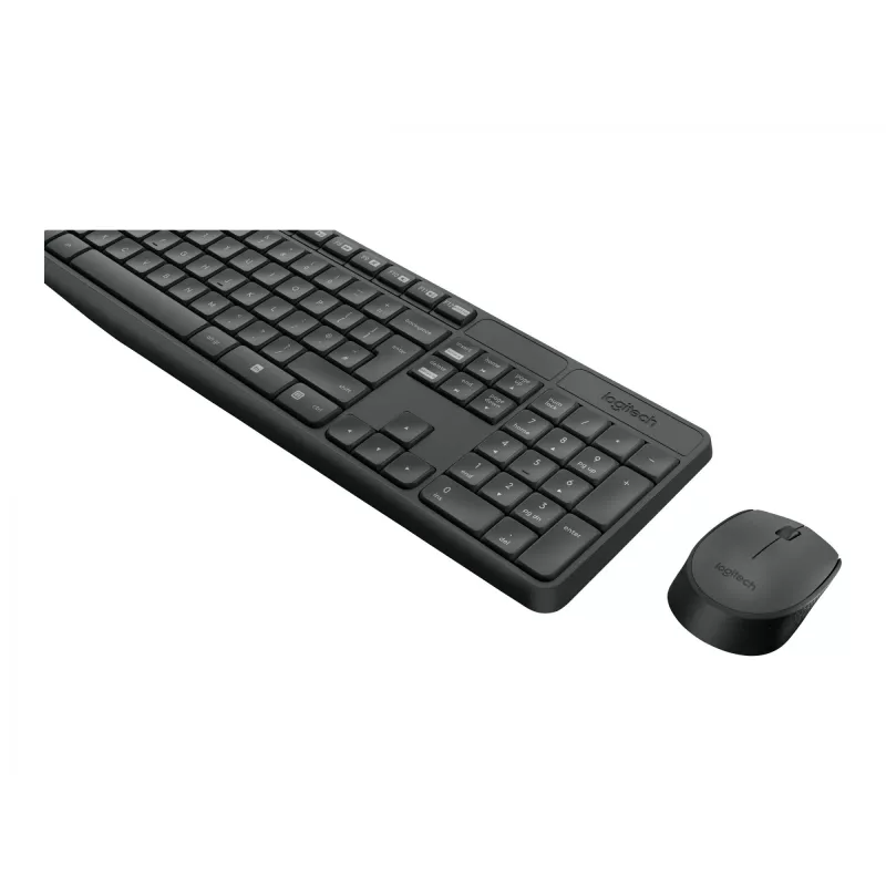 Logitech Keyboard MK235 Wireless KBD+Mouse Grey CZ