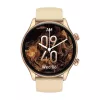 Smartwatch Zeblaze Btalk 3 Plus, okrągły ekran dotykowy IPS 1,39 cala 360×360, 260 mAh, złoty pasek silikonowy