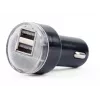 Ładowarka samochodowa Gembird EG-U2C2A-CAR-02, wejście 12–24 V, wyjście 5 V/2,1 A, 2× USB 2.0, czarna
