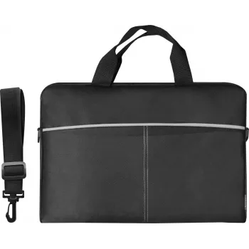 Torba na laptop DEFENDER Lite 39,6 cm (15,6 cala) Czarny/Szary, poliester, zamek błyskawiczny, uchwyt, odpinany pasek na ramię