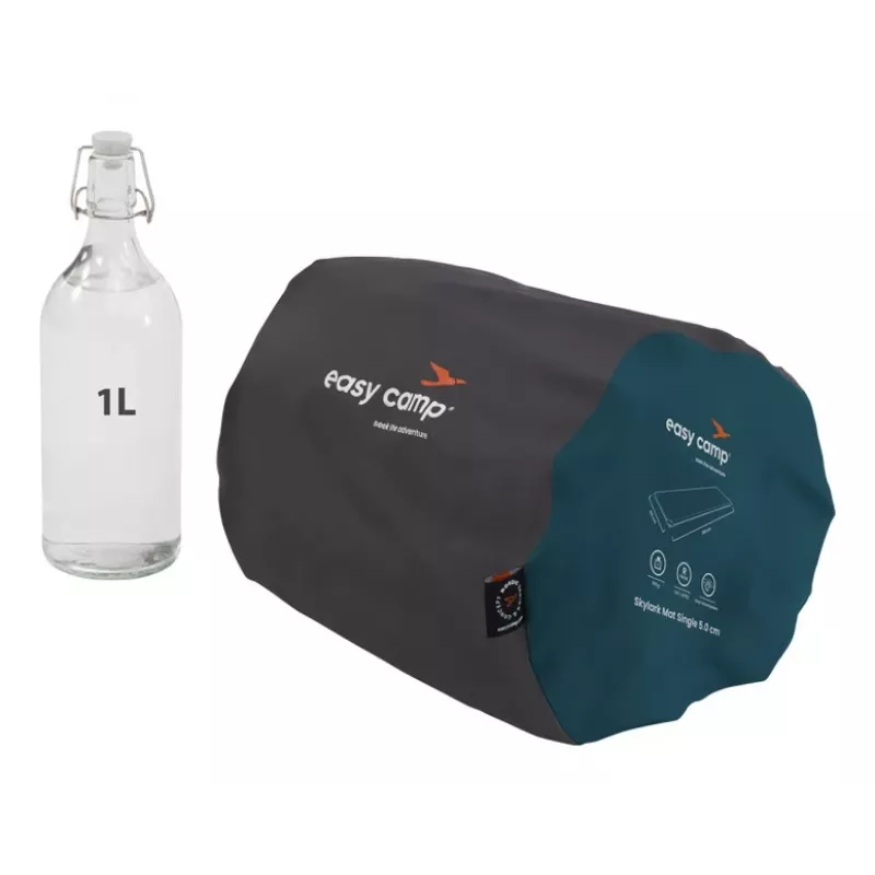 Materac pojedynczy Easy Camp Skylark Mat 5.0 cm — Poliester, 2000×600×50 mm, niebieski