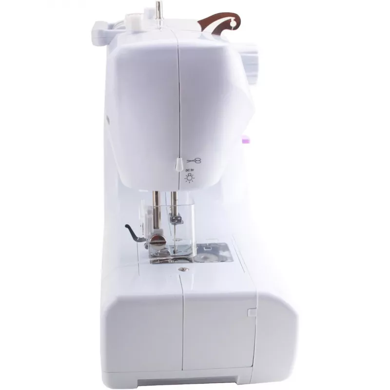Mechaniczna maszyna do szycia Łucznik Lena 2019 — podstawowy model mechaniczny, 16 programów, 24 W, wolne ramię, dziurka 4-etapowa