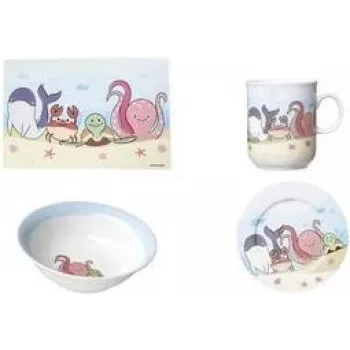 Porcelanowy talerz śniadaniowy ritzenhoff & breker UNTERWASSERWELT 190 mm, można myć w zmywarce