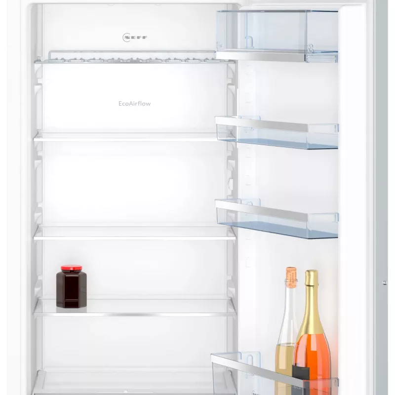 Lodówka do zabudowy NEFF KI1413DD1 — 204 L, Klasa energetyczna D, Oświetlenie LED, Zawias prawy, Biała
