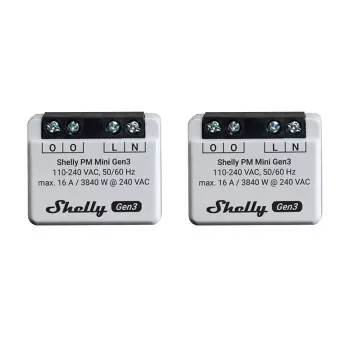 Inteligentny przełącznik Shelly PM Mini Gen3 1P bezprzewodowy 110-240V