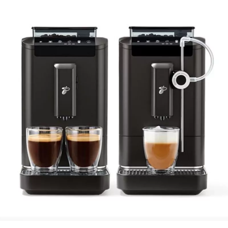 Ekspres do kawy Tchibo Esperto2 Milk czarny — wbudowany spieniacz mleka, automatyczny ekspres do espresso na blat