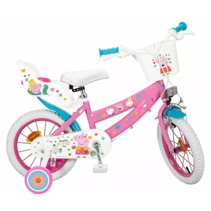 Rower dziecięcy 14 Peppa Pig różowy 1495 TOIMSA
