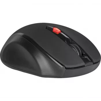 Bezprzewodowa optyczna mysz praworęczna DEFENDER ULTRA MM-315 — 1600 DPI, 6 przycisków, odbiornik USB, czarna