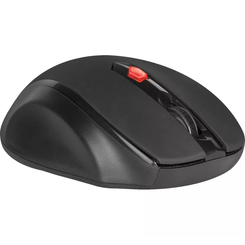 Bezprzewodowa optyczna mysz praworęczna DEFENDER ULTRA MM-315 — 1600 DPI, 6 przycisków, odbiornik USB, czarna