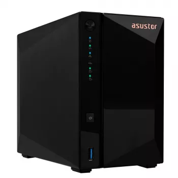 Asustor DRIVESTOR 2 Pro Gen2 AS3302T v2 NAS Realtek RTD1619B 2 GB DDR4 ADM Czarny