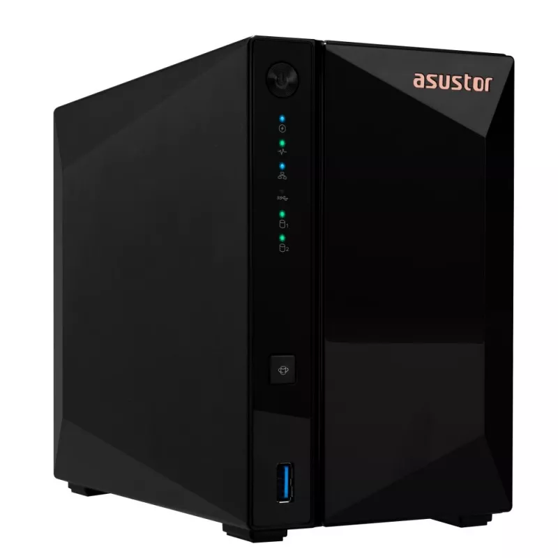 Asustor DRIVESTOR 2 Pro Gen2 AS3302T v2 NAS Realtek RTD1619B 2 GB DDR4 ADM Czarny