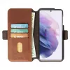 PhoneWallet Krusell dla Samsung Galaxy S21+ vintage cognac — etui z funkcją portfela
