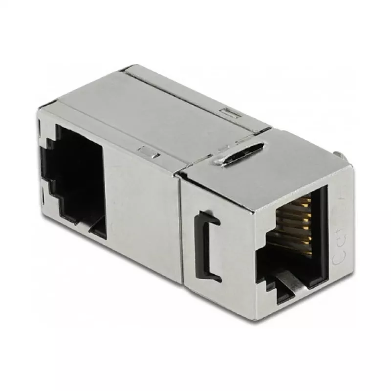 Moduł Keystone DeLOCK gniazdo RJ45 na gniazdo RJ45 Kat.6A 90° kątowe