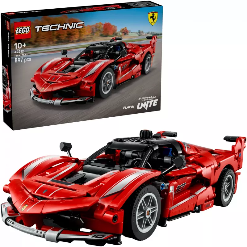 Zabawka konstrukcyjna LEGO Technic Ferrari FXX K model w skali 1:10, 897 elementów, wiek 10+