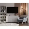 top e shop regał REGAŁ R25 25 cm biały — jednosekcyjny regał na książki