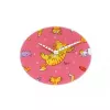 NeXtime klok 8810 Tickle My Tummy, Ø30 cm, Ścienny, Różowy/Wielokolorowy