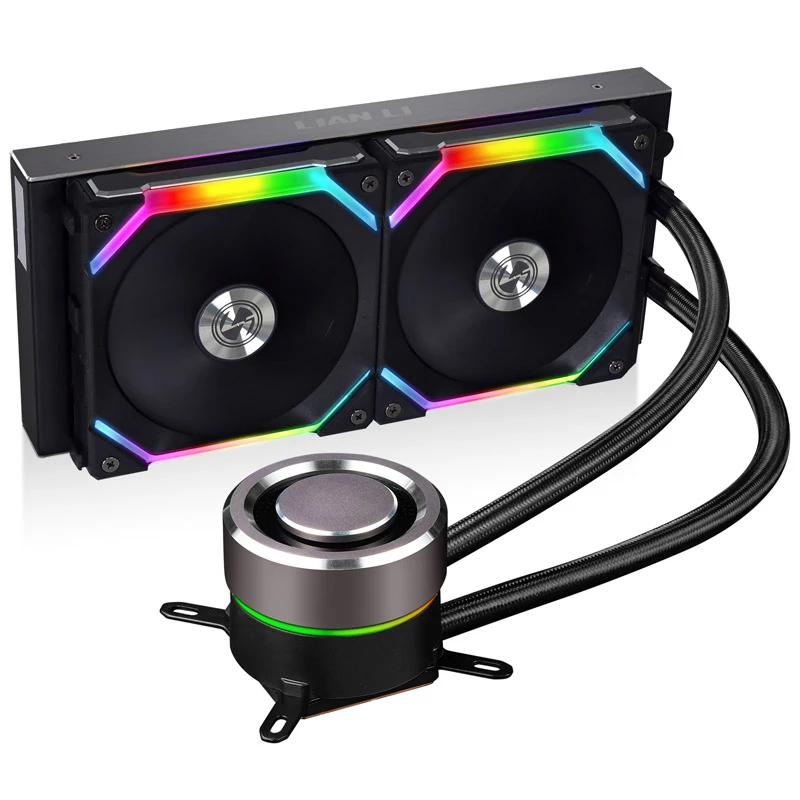 Lian Li Galahad AIO Processor Chłodzenie cieczą All-in-one 12 cm Czarny