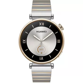 Huawei WATCH GT 4. Przekątna wyświetlacza: 3,35 cm (1.32), technologia ekranu: AMOLED, rozdzielczość wyświetlacza: 466 x 466 pikseli. Pamięć flash: 32 GB. WLAN. GPS. Bateria/pojemność baterii