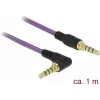 Kabel audio DeLOCK 85611 1 m 3,5 mm Fioletowy