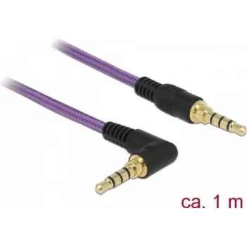 Kabel audio DeLOCK 85611 1 m 3,5 mm Fioletowy