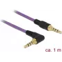 Kabel audio DeLOCK 85611 1 m 3,5 mm Fioletowy