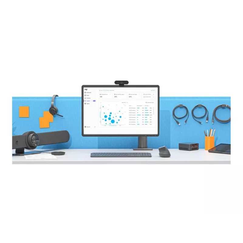 Zestaw LOGITECH Tap Controller przewodowy z Cat5e Kit+AIS Intel Core i5-1350P 16 GB 250 GB + zestaw montażowy do wideokonferencji