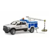 Auto Dodge RAM 2500 Service z obrotowym światłem Rooster BRUDER 02509