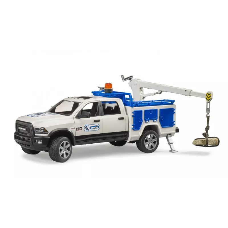 Auto Dodge RAM 2500 Service z obrotowym światłem Rooster BRUDER 02509