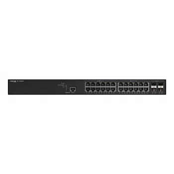Zarządzany przełącznik LANCOM GS-3628XP, 24× porty RJ-45 2,5G, PoE, L2/L3, do montażu w szafie rack 1U