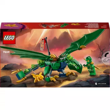 Zestaw konstrukcyjny LEGO NINJAGO 71829 Zielony Leśny Smok Lloyda, 128 elementów, 2 minifigurki, dla dzieci od 6 lat