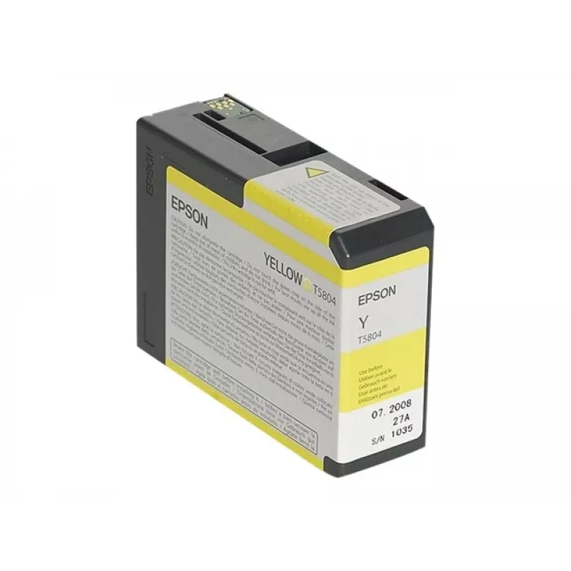 Epson Singlepack żółty T580400, żółty, tusz pigmentowy, 80 ml, 1 szt.