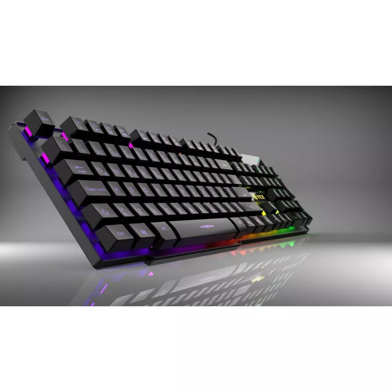 Klawiatura gamingowa Incase IKG-446 Regenbogen, RGB, układ niemiecki, detal
