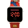 Dziecięcy zegarek na rękę Euroswan LED Super Mario – cyfrowy, czerwony, z wyświetlaczem LED