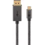 Goobay USB-C -to-DisplayPort -Braided Cable 4K a 60 Hz 3 m czarny Srebrny - -Wtyczka (75709)