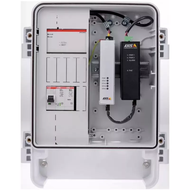 AXIS T8144 Industrial Midspan - Zasilacz PoE - DC 20-60 W - Czarny (01154-001)