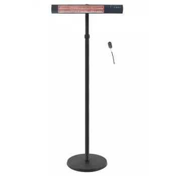 TunaBone Electric Standing Patio Heater, Single carbon golden tube | TB2580ST-01 | Patio heater | 2500 W | Czarny