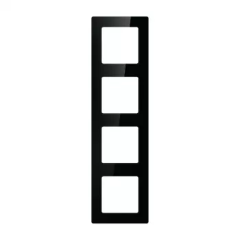 Ramka ścienna na 4 moduły Avatto N-TS10-Frame-B4 — czarna, poczwórna ramka montażowa do przełączników/gniazd