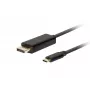 Adapter kabla wideo LANBERG CA-CMDP-10CU-0030-BK, 3 m, USB Type-C na DisplayPort, obsługa 4K@60Hz/144Hz