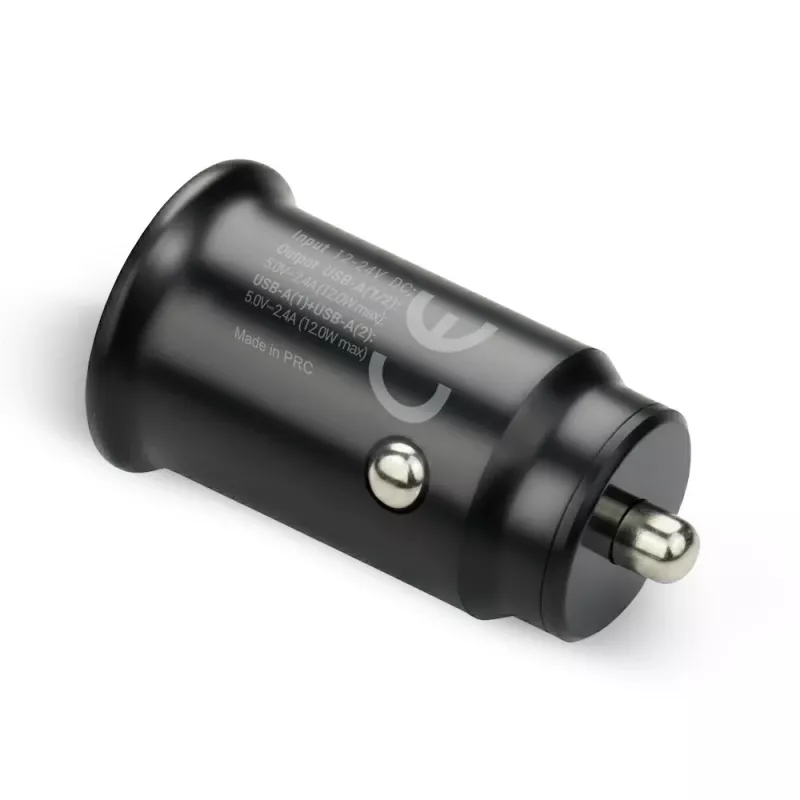 Ładowarka samochodowa everActive CC-25 — 2x porty USB, łączna moc 12 W, zasilanie z gniazda zapalniczki 12 V–24 V