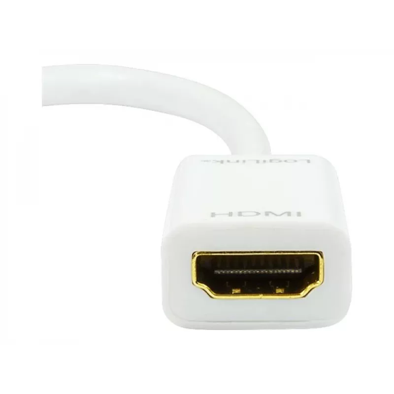 Adapter kabla wideo LOGILINK Mini DisplayPort na HDMI Typ A CV0036A, 0,1 m, szary