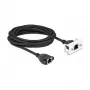 DeLOCK Przedłużacz sieciowy Kat.6A 5m S/FTP RJ45 Czarny
