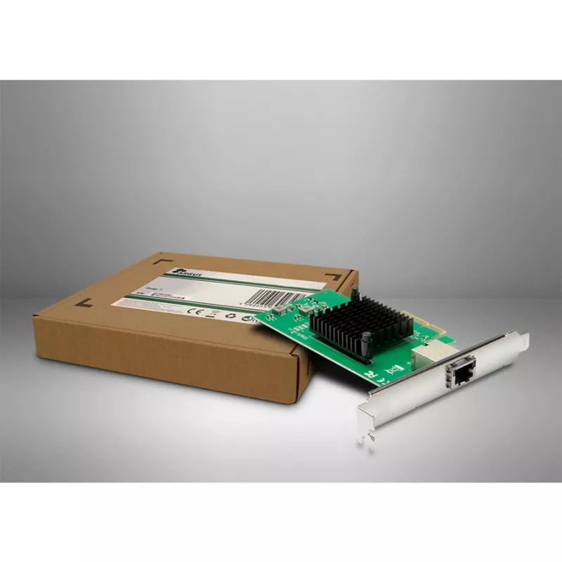 Karta interfejsu Inter-Tech ST-7267 PCIe RJ-45 10 Gbit/s zielono-srebrna
