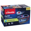 Mop do podłogi VILEDA z mikrofibry 320 mm, uchwyt teleskopowy 55–123 cm, zmywalny, głowica obrotowa 360°, czarny/niebieski/czerwony