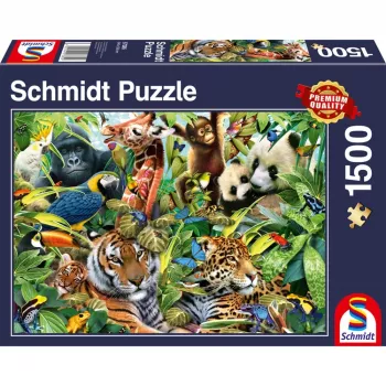 Puzzle Schmidt Spiele 57385 — 1500 elementów, Zwierzęta, szerokość 846 mm