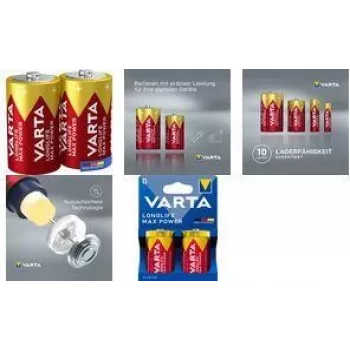 Bateria Varta 4720 LONGLIFE Max Power Mono D 1.5V – pierwotne ogniwo D
