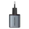 Ładowarka Vention FEWH0-EU 30W GaN — 1× USB-C, 1× USB-A, 30 W, czarna