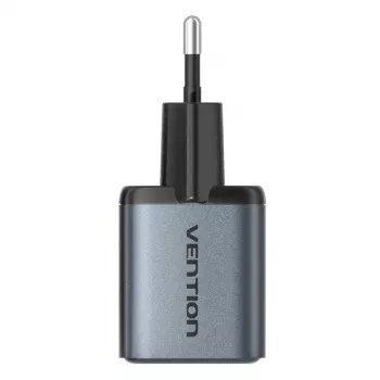 Ładowarka Vention FEWH0-EU 30W GaN — 1× USB-C, 1× USB-A, 30 W, czarna